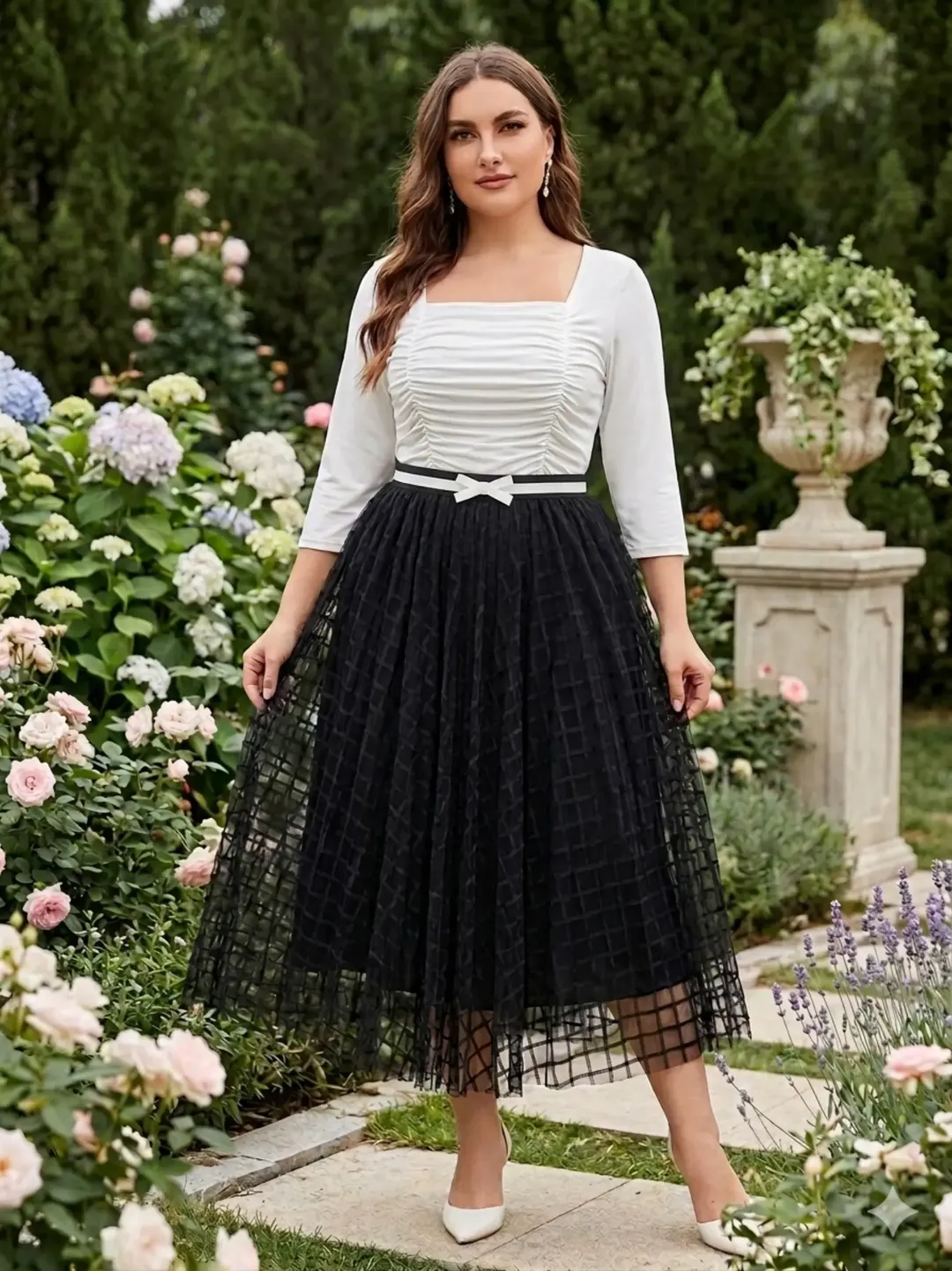 Hermosa falda tull